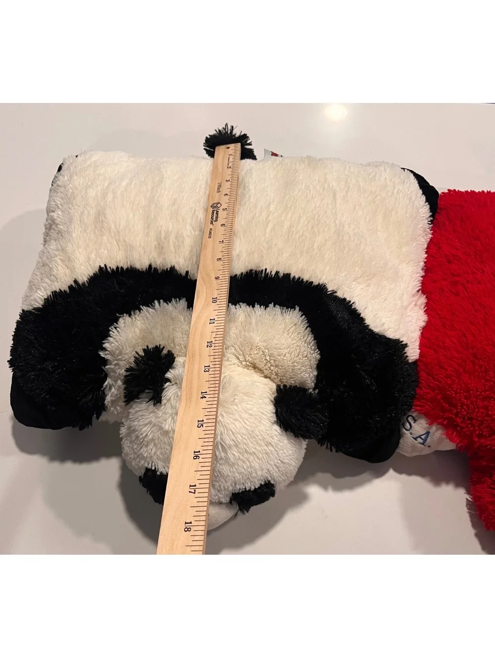 Pillow Pets Plush Stuffed Animals Plushies Set - Panda and Patriotic Dog